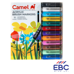 CAMEL Acrylic Brush Markers Set of 12